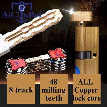 European standard bedroom lock Door Lock Brass Cylinder Single Open Knobs Eccentric Entrance Bedroom Cylinder Copper 5 Keys
European standard bedroom lock Door Lock Brass Cylinder Single Open Knobs Eccentric Entrance Bedroom Cylinder Copper 5 Keys