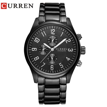 CURREN Classic Fashion Quartz Men Watches Full Steel Sports Wrist Watch Waterproof Male Clock Relogio Masculino Reloj Hombre
CURREN Classic Fashion Quartz Men Watches Full Steel Sports Wrist Watch Waterproof Male Clock Relogio Masculino Reloj Hombre