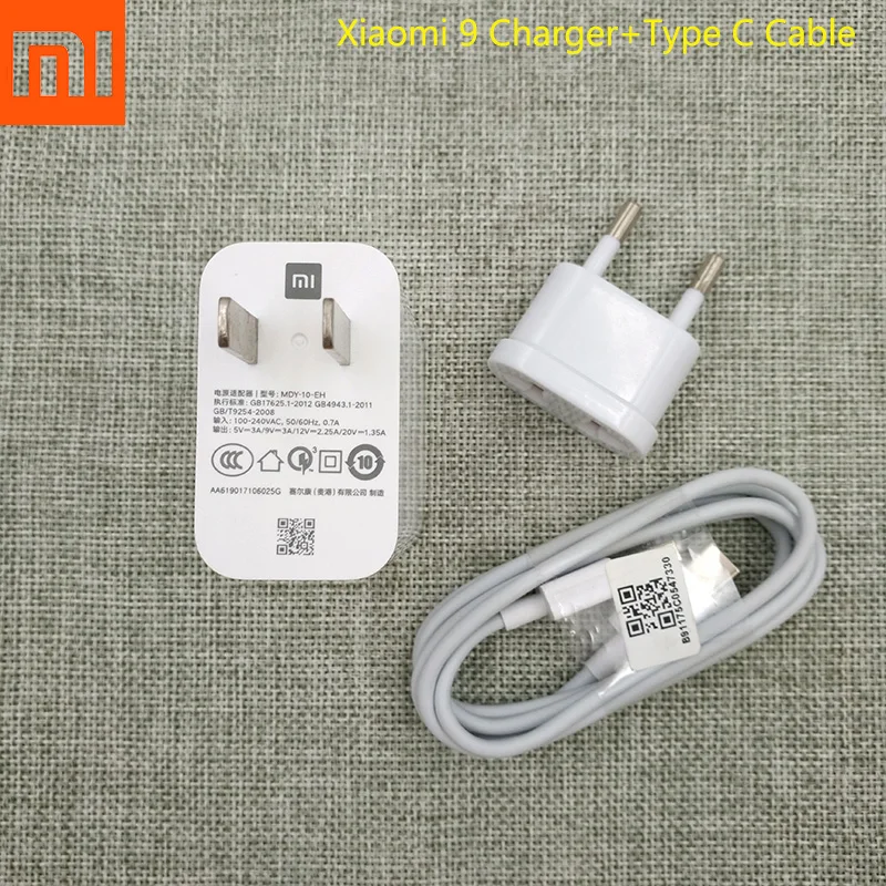 Original Xiaomi QC 4.0 Adapter Fast US Charger 27W USB Type C Data Cable For Mi 8 Lite 9 SE 7 Plus Note 3 Max 2 Redmi Note 7 Pro
Original Xiaomi QC 4.0 Adapter Fast US Charger 27W USB Type C Data Cable For Mi 8 Lite 9 SE 7 Plus Note 3 Max 2 Redmi Note 7 Pro