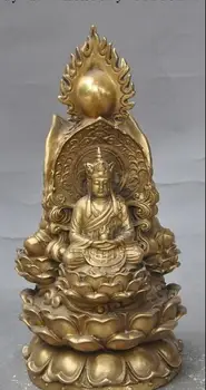 10"China buddhism brass Joss sakyamuni Kwan-Yin Ksitigarbha 3 god Buddha statue
10"China buddhism brass Joss sakyamuni Kwan-Yin Ksitigarbha 3 god Buddha statue