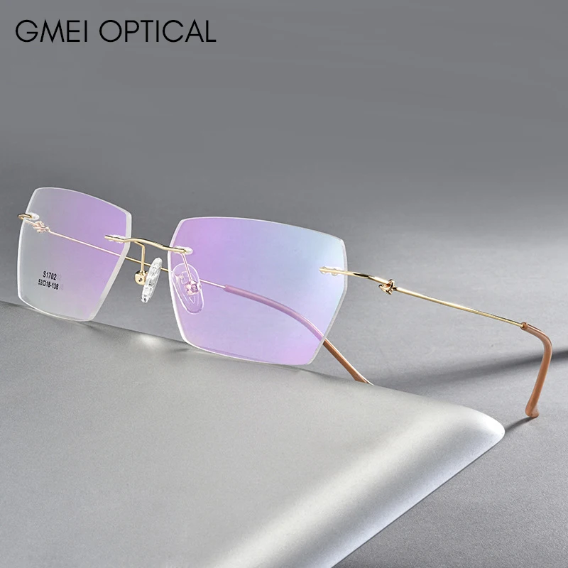 Titanium Alloy Screwless Eyewear Rimless Men Glasses Frame Ultralight Square Eyeglasses Myopia Prescription Spectacles Frameless
Titanium Alloy Screwless Eyewear Rimless Men Glasses Frame Ultralight Square Eyeglasses Myopia Prescription Spectacles Frameless