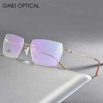 Titanium Alloy Screwless Eyewear Rimless Men Glasses Frame Ultralight Square Eyeglasses Myopia Prescription Spectacles Frameless
Titanium Alloy Screwless Eyewear Rimless Men Glasses Frame Ultralight Square Eyeglasses Myopia Prescription Spectacles Frameless