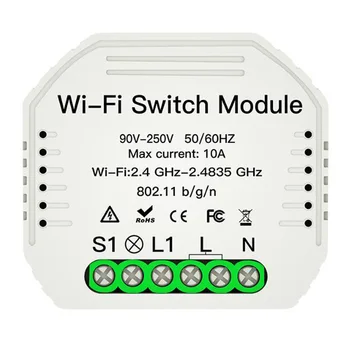 Smart ON/OFF WiFi Switch, Light Timer Support Smart Life/Tuya APP/ WiFi Switch DIY Module Works for with Alexa Google Home
Smart ON/OFF WiFi Switch, Light Timer Support Smart Life/Tuya APP/ WiFi Switch DIY Module Works for with Alexa Google Home