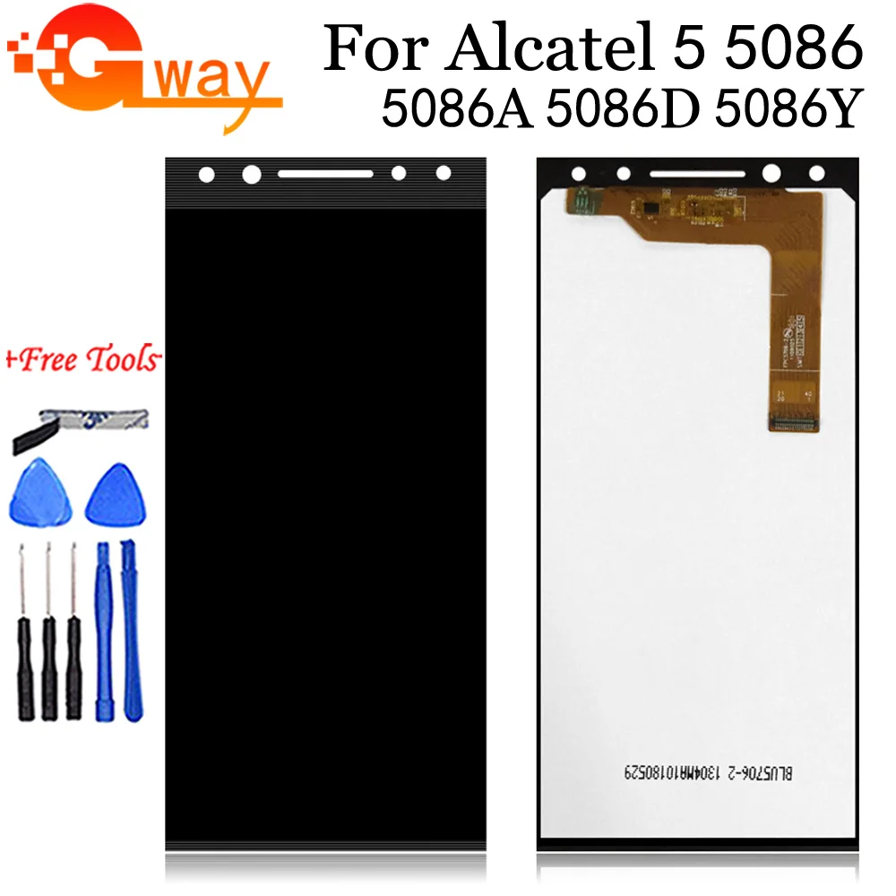 5.7" New For Alcatel 5 5086 5086A 5086D 5086Y OT5086 LCD DIsplay + Touch Screen Digitizer Assembly 100% Tested Spare Parts
5.7" New For Alcatel 5 5086 5086A 5086D 5086Y OT5086 LCD DIsplay + Touch Screen Digitizer Assembly 100% Tested Spare Parts