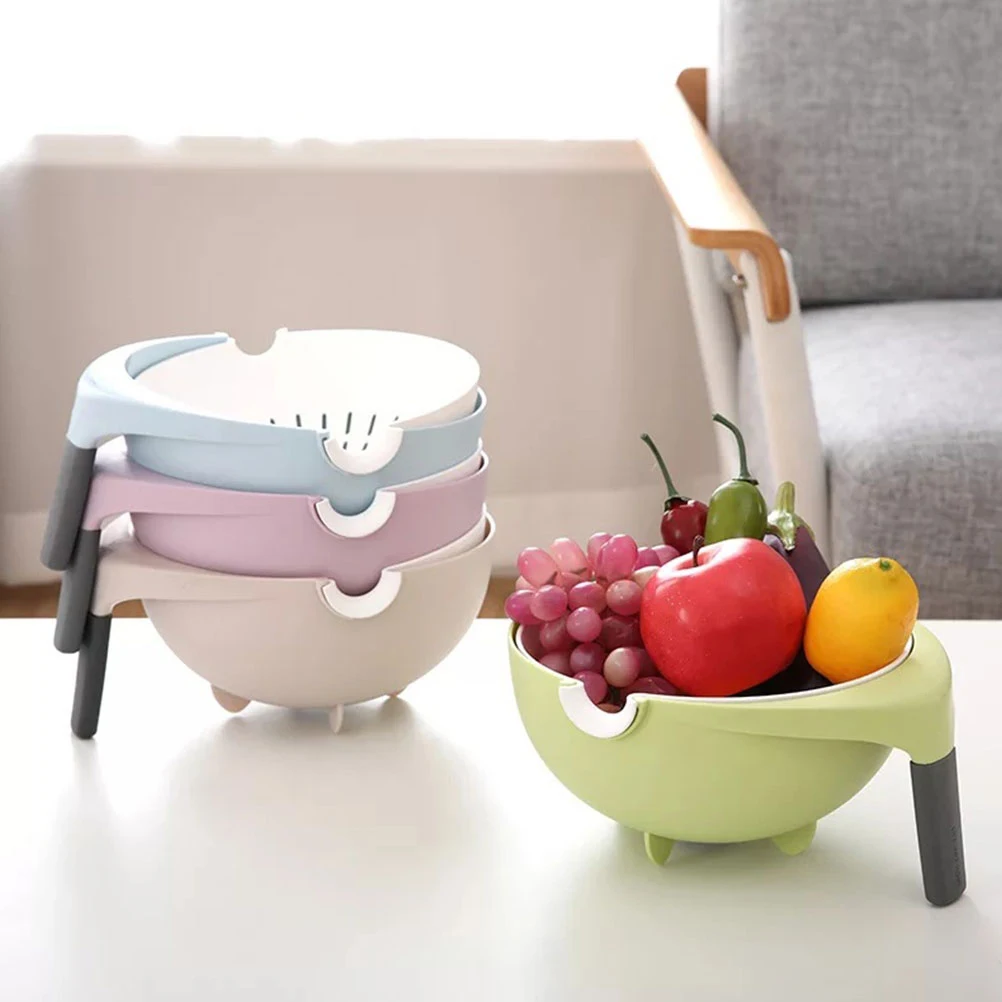 Double-layer Plastic Drain Basket Leak Basin Rotatable Houshold for Fruit Vegetable
Double-layer Plastic Drain Basket Leak Basin Rotatable Houshold for Fruit Vegetable
