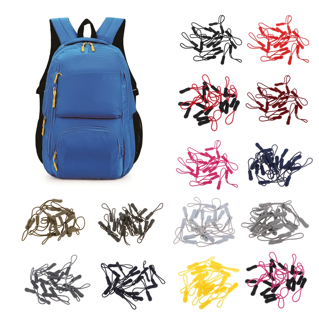 20pcs Zipper Pulls Universal Zipper Repair Parts Replacement Jacket Coat Luggage Backpack Handbag (15 Colors) 20pcs Zipper Pulls Universal Zipper Repair Parts Replacement Jacket Coat Luggage Backpack Handbag (15 Colors)