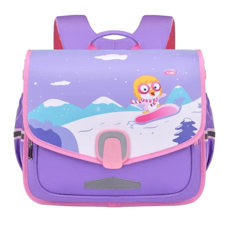 

POOLOOS Fashion Lock Kids Backpack Cute Cartoon Children Schoolbag Boys Girls Textbook Bag Primary Sac A Dos Enfant Mochila