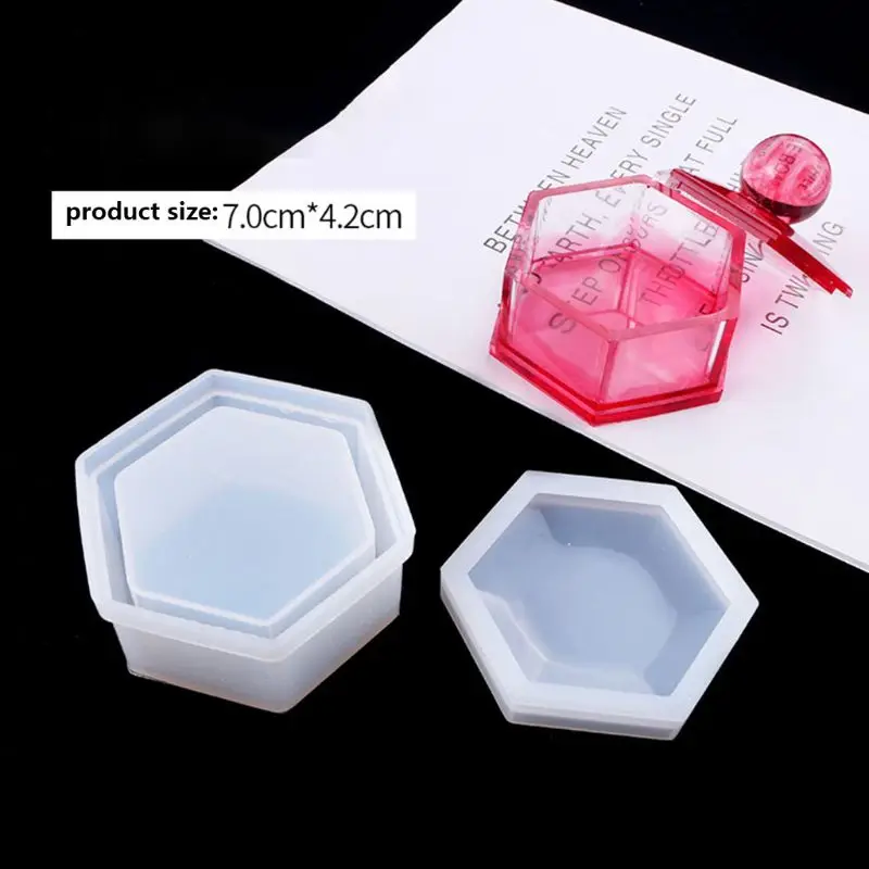 3Pcs Crystal Epoxy Resin Mold Storage Box Casting Silicone Mould DIY Making Tool 83XF
3Pcs Crystal Epoxy Resin Mold Storage Box Casting Silicone Mould DIY Making Tool 83XF