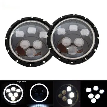 Car Accessories for Motorcycle and Truck 7 inch LED Round High Low Beam Headlight witn halo ring
Car Accessories for Motorcycle and Truck 7 inch LED Round High Low Beam Headlight witn halo ring