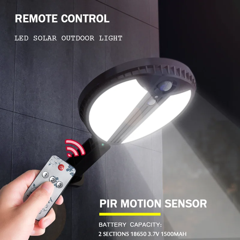 LED Solar Street Lights PIR Motion Sensor Remote Control Round Wall Lamp Adjustable Brightness Garden Decoration And Verandas
LED Solar Street Lights PIR Motion Sensor Remote Control Round Wall Lamp Adjustable Brightness Garden Decoration And Verandas