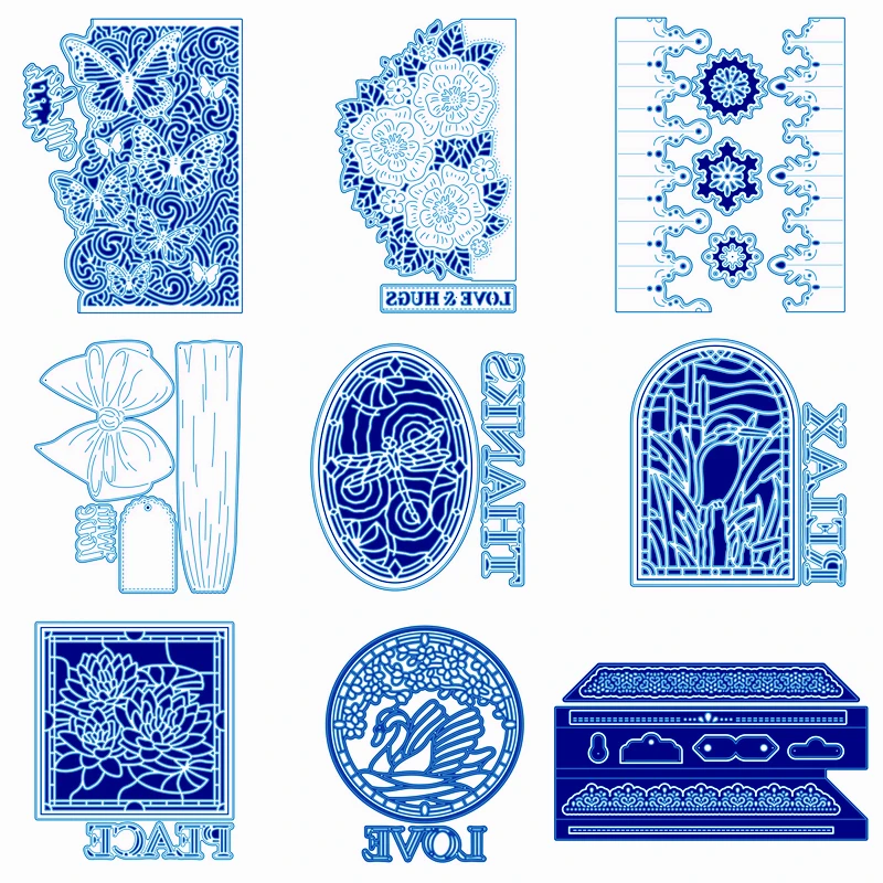 3D Frame Flower Hollowed Butterfly Bird Edge Metal Cutting Dies for Scrapbooking DIY Photo Album Card Making Decorative New 2019
3D Frame Flower Hollowed Butterfly Bird Edge Metal Cutting Dies for Scrapbooking DIY Photo Album Card Making Decorative New 2019