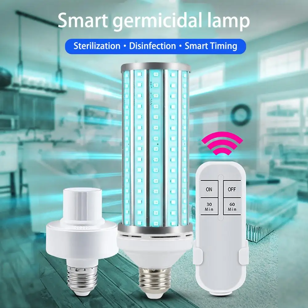 2020 Newest 60W UV Germicidal Light Led UVC Light Bulb E27 Germicidal Lamp Remote Control Timing Killing Virus Mite Bacteria
2020 Newest 60W UV Germicidal Light Led UVC Light Bulb E27 Germicidal Lamp Remote Control Timing Killing Virus Mite Bacteria