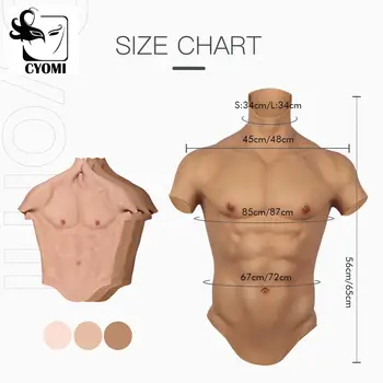 CYOMI Clear Muscle Lines Breathable Material will prevent sweaty Sexy silicone Fake abs Artificial massive abdominal muscles
CYOMI Clear Muscle Lines Breathable Material will prevent sweaty Sexy silicone Fake abs Artificial massive abdominal muscles