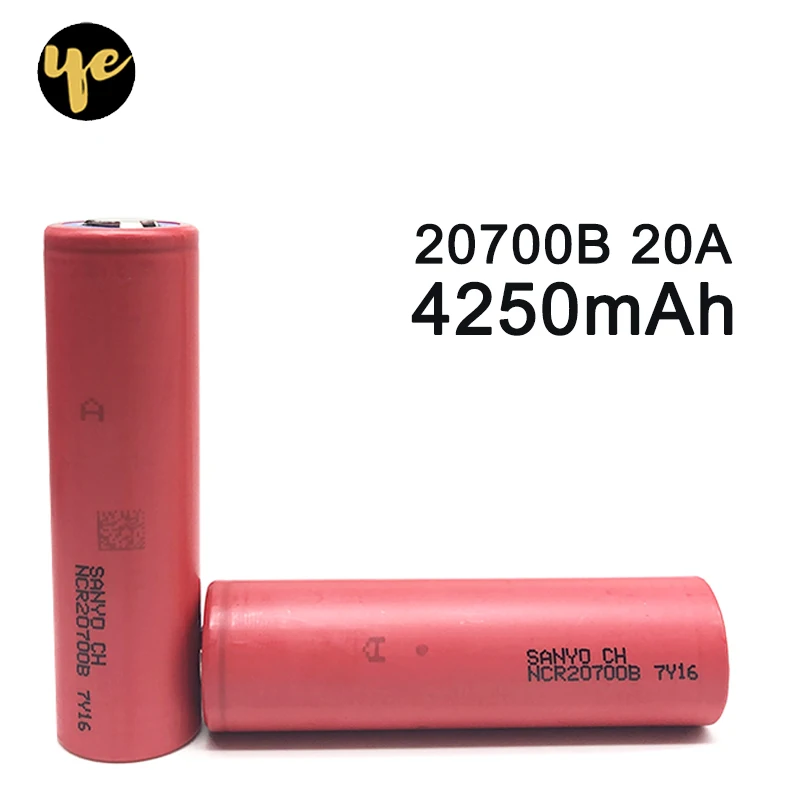 2 шт./лот NCR20700B 20700B для 20700 4250 mAh Батарея с высокой скоростью батареи 20A