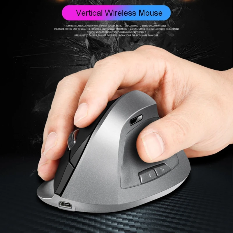 6 Buttons Ergonomic Wireless Mouse 1600DPI USB Rechargeable 2.4GHz Optical Vertical Mice for PC Laptop Desktop Notebook Computer
6 Buttons Ergonomic Wireless Mouse 1600DPI USB Rechargeable 2.4GHz Optical Vertical Mice for PC Laptop Desktop Notebook Computer