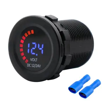Car LED Voltmeter Display Low Voltage Alarm Waterproof Motorcycle Boat Voltage Meter Buzzer Alarm Car accessories
Car LED Voltmeter Display Low Voltage Alarm Waterproof Motorcycle Boat Voltage Meter Buzzer Alarm Car accessories