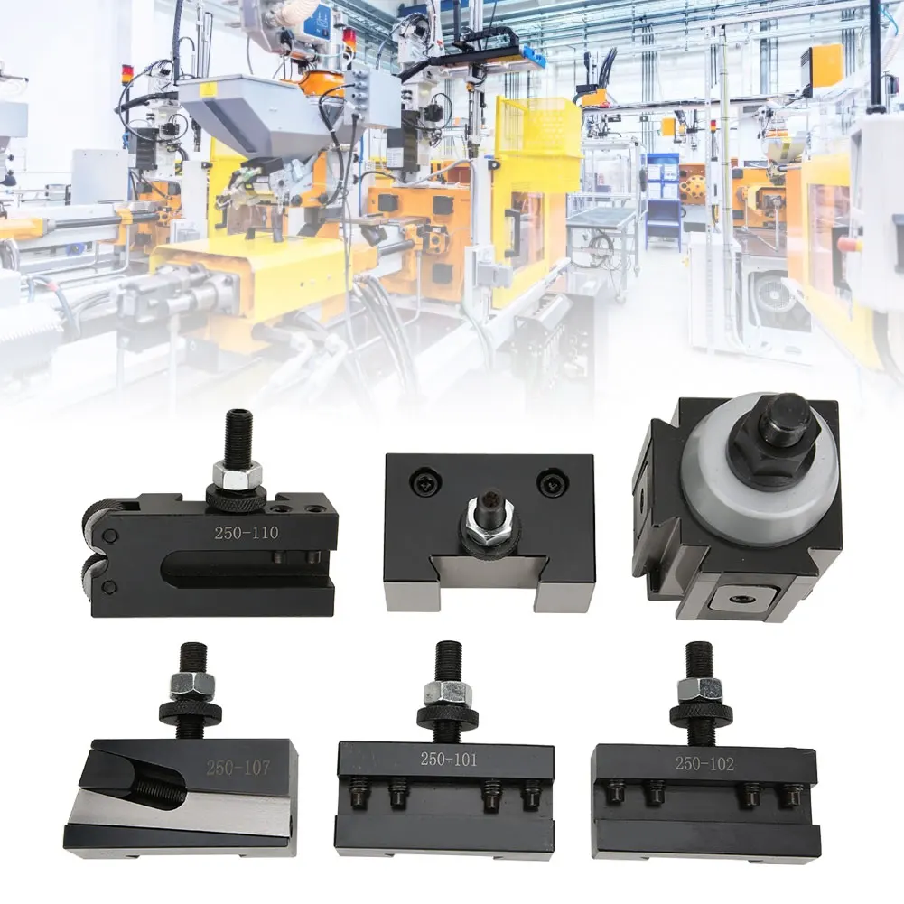 Blade Lathe Tool Holder Turing Integrated Five-Clip Piston Tool Holder Set Fast Change US Wedge Type 250-100
Blade Lathe Tool Holder Turing Integrated Five-Clip Piston Tool Holder Set Fast Change US Wedge Type 250-100