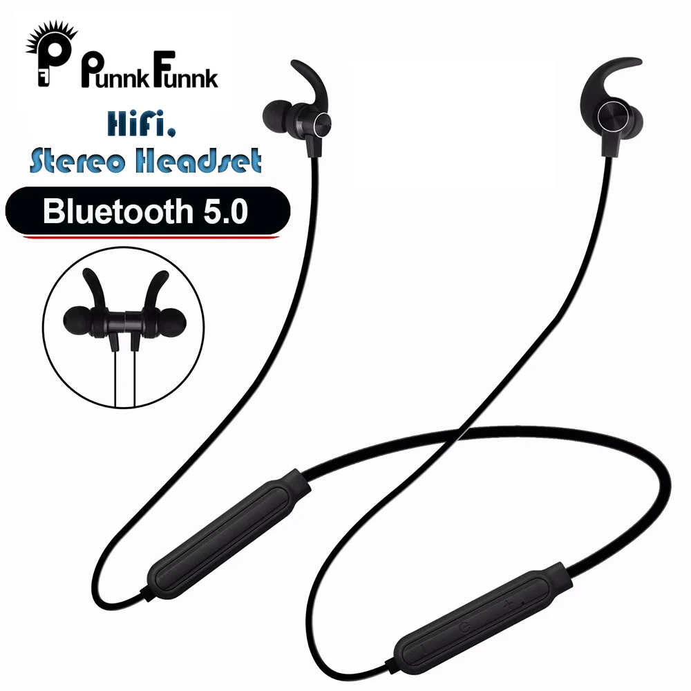 PunnkFunnk Wireless earphone Bass Sport Bluetooth 5.0 Necklace Headset Auriculares Cordless Casque with Mic and Volume Control
PunnkFunnk Wireless earphone Bass Sport Bluetooth 5.0 Necklace Headset Auriculares Cordless Casque with Mic and Volume Control