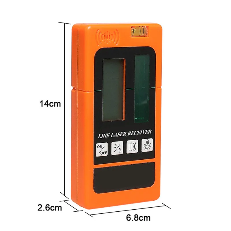 Laser Level Detector Receiver for Levelsure Electronic Leveling 2/5/12 Lines Vertical Horizontal for Red/Green Light
Laser Level Detector Receiver for Levelsure Electronic Leveling 2/5/12 Lines Vertical Horizontal for Red/Green Light