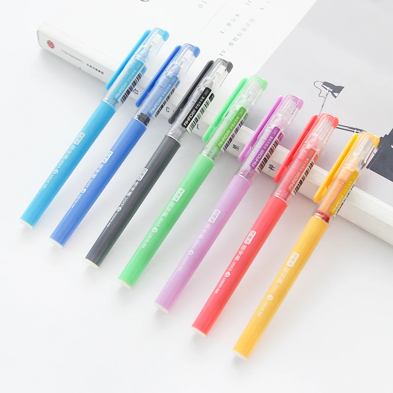 7pcs Color Gel Pen Ballpoint 0.5mm Visual Free Ink Roller Ball Pens for Writing Signature School Office Business Supplies 6663
7pcs Color Gel Pen Ballpoint 0.5mm Visual Free Ink Roller Ball Pens for Writing Signature School Office Business Supplies 6663