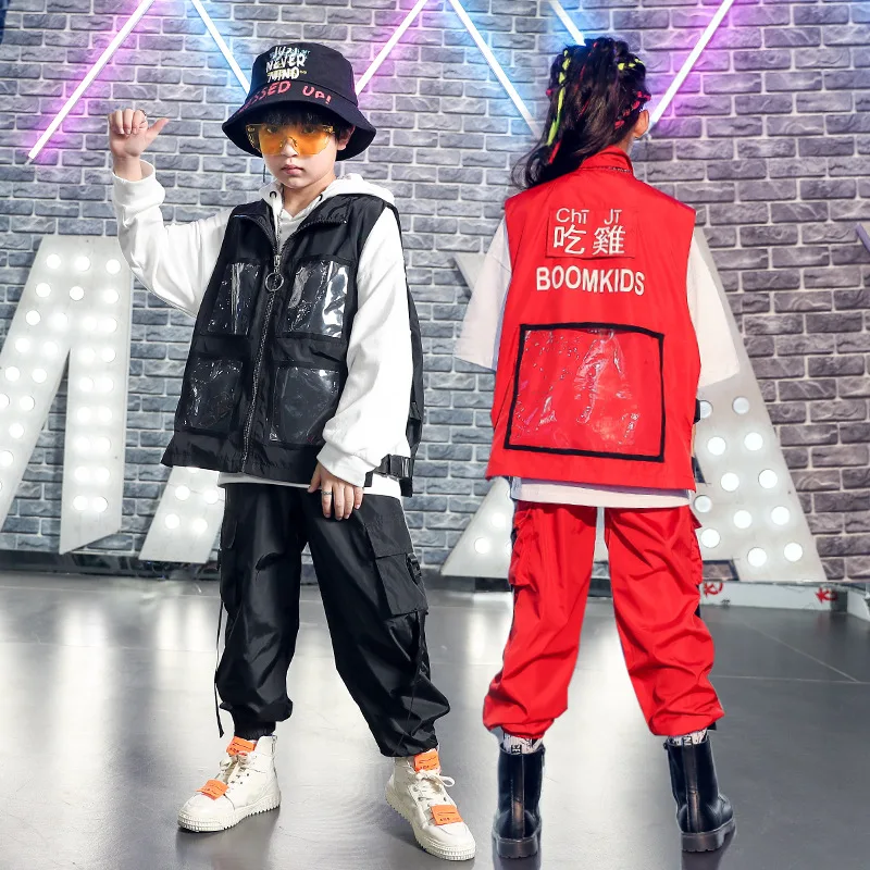 Children Hip Hop Hip Hop Fashion Set BOY'S Handsome Costume Girls Catwalks Frock Vest Jazz Dancing Dress Autumn
Children Hip Hop Hip Hop Fashion Set BOY'S Handsome Costume Girls Catwalks Frock Vest Jazz Dancing Dress Autumn