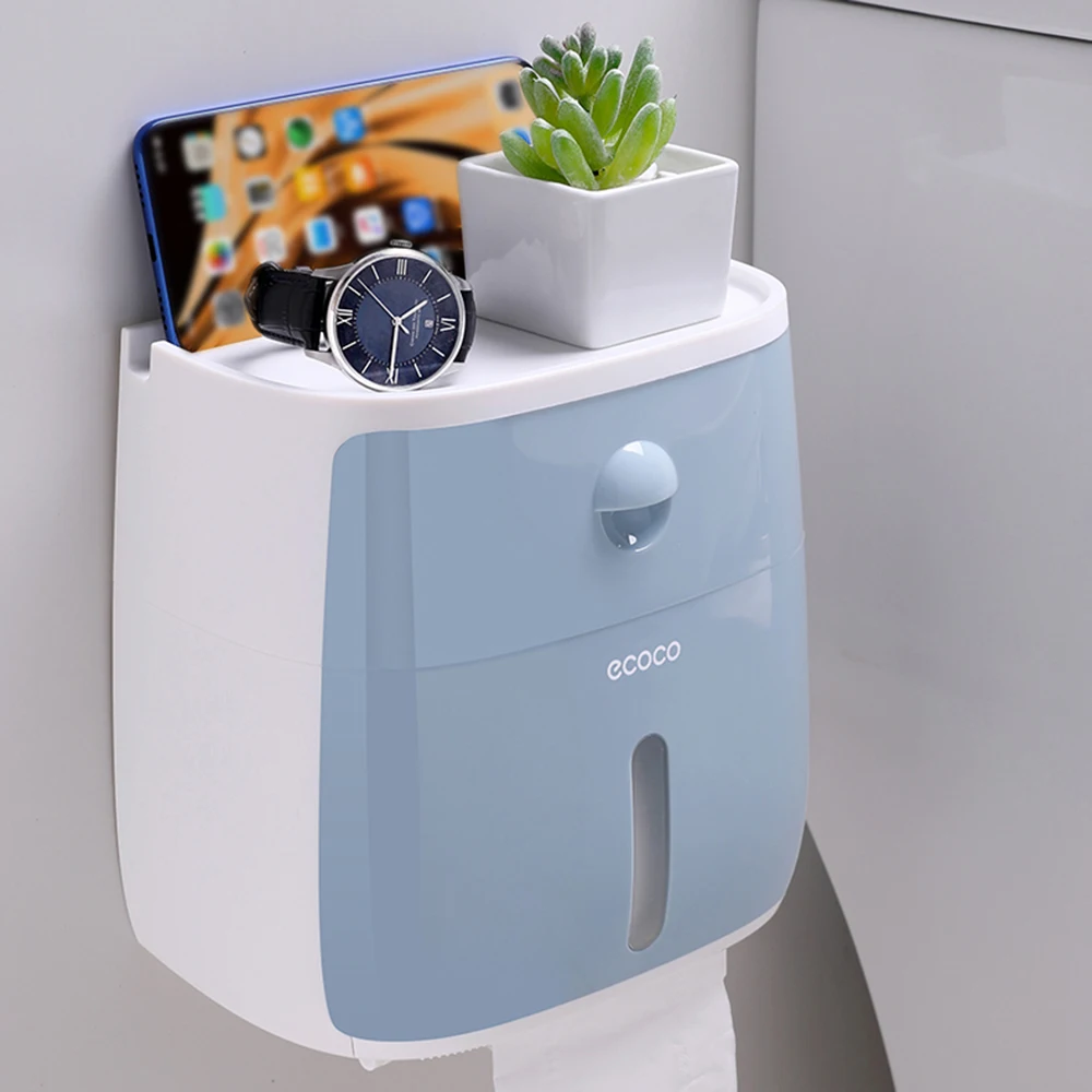 ECOCO Waterproof Tissue Box Wall-Mounted Bathroom Tissue Dispenser for Multifold Paper Towels Tissue Storage Box with Drawer
ECOCO Waterproof Tissue Box Wall-Mounted Bathroom Tissue Dispenser for Multifold Paper Towels Tissue Storage Box with Drawer