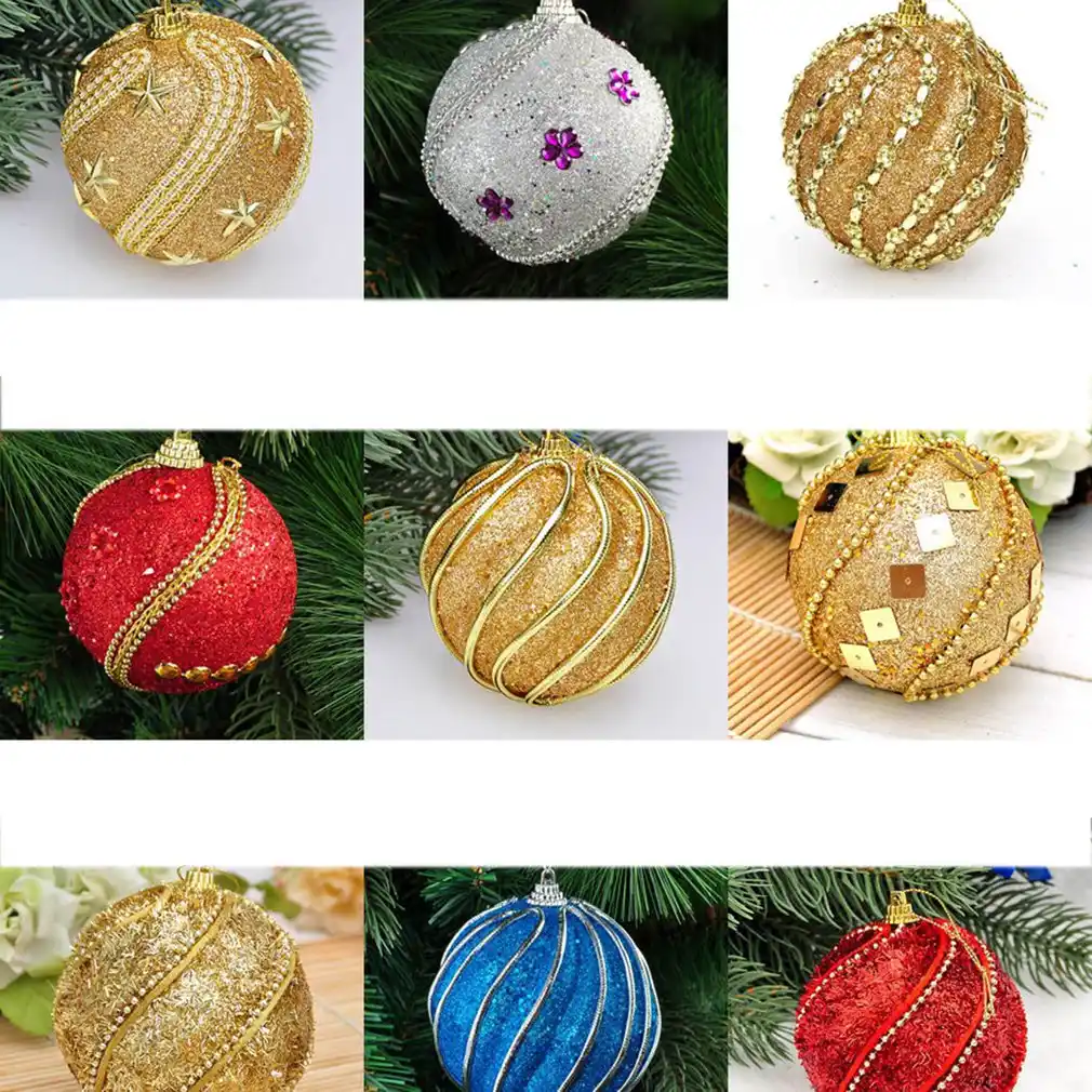 plastic foam ball drop ornament home christmas decorations gift
