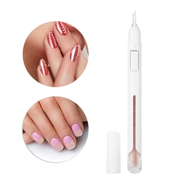 Nail Art Decorations Beads Rhinestone Picker Dotting Paint Pen Mixed Sizes Gold Metal Gems for DIY(Rose Gold) 
Nail Art Decorations Beads Rhinestone Picker Dotting Paint Pen Mixed Sizes Gold Metal Gems for DIY(Rose Gold)