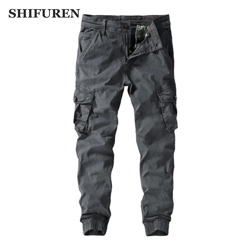 SHIFUREN Cargo Pants Men Casual Streetwear Tactical Multi-Pocket Cotton Overalls Hip Hop Male Jogger Trousers Ankle-Length
SHIFUREN Cargo Pants Men Casual Streetwear Tactical Multi-Pocket Cotton Overalls Hip Hop Male Jogger Trousers Ankle-Length