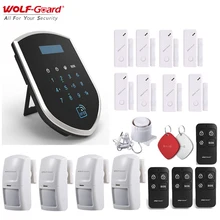 Wolf-Guard 3G GSM 2.4GHz Wifi Smart Wireless Home Security Burglar Alarm System Door Sensor PIR Motion Detector Remote Control
Wolf-Guard 3G GSM 2.4GHz Wifi Smart Wireless Home Security Burglar Alarm System Door Sensor PIR Motion Detector Remote Control