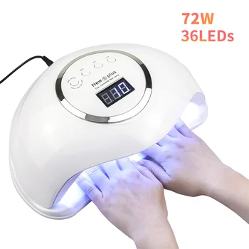 72W NEW5 PLUS LED Nail Lamp With Infrared Sensing UV LED Nail Dryer Curing UV For All Gel Nail Polish Motion sensing LCD Display
72W NEW5 PLUS LED Nail Lamp With Infrared Sensing UV LED Nail Dryer Curing UV For All Gel Nail Polish Motion sensing LCD Display