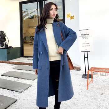 fashion Beige Woolen Coat Female Long Section Korean 2020 New Autumn Winter Lace Tie Wool Trench Coat for Women Overcoat V03
fashion Beige Woolen Coat Female Long Section Korean 2020 New Autumn Winter Lace Tie Wool Trench Coat for Women Overcoat V03