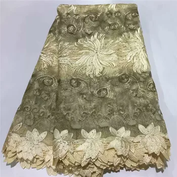 High Quality 2020 Tulle Sequins Gold African Lace Fabric Embroidered French Net Nigerian Lace Fabrics For Wedding dress df16-33
High Quality 2020 Tulle Sequins Gold African Lace Fabric Embroidered French Net Nigerian Lace Fabrics For Wedding dress df16-33