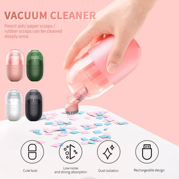 Capsule Desktop Vacuum Cleaner Portable Cleaner Mini Handheld Electric Wireless Small Usb Suction Dust Removal Cleaners Tools
Capsule Desktop Vacuum Cleaner Portable Cleaner Mini Handheld Electric Wireless Small Usb Suction Dust Removal Cleaners Tools