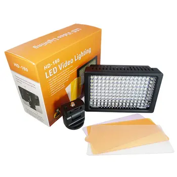 HD 160 LED Video Light Lamp for Canon for Nikon DSLR Camera DV Camcorder Highlighted LED Studio Light
HD 160 LED Video Light Lamp for Canon for Nikon DSLR Camera DV Camcorder Highlighted LED Studio Light