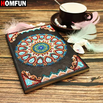 HOMFUN A5 Notebooks 5D DIY Diamond Painting Special Shape Diary Book Diamond Embroidery "Mandala flower " Rhinestones Decor Gift
HOMFUN A5 Notebooks 5D DIY Diamond Painting Special Shape Diary Book Diamond Embroidery "Mandala flower " Rhinestones Decor Gift