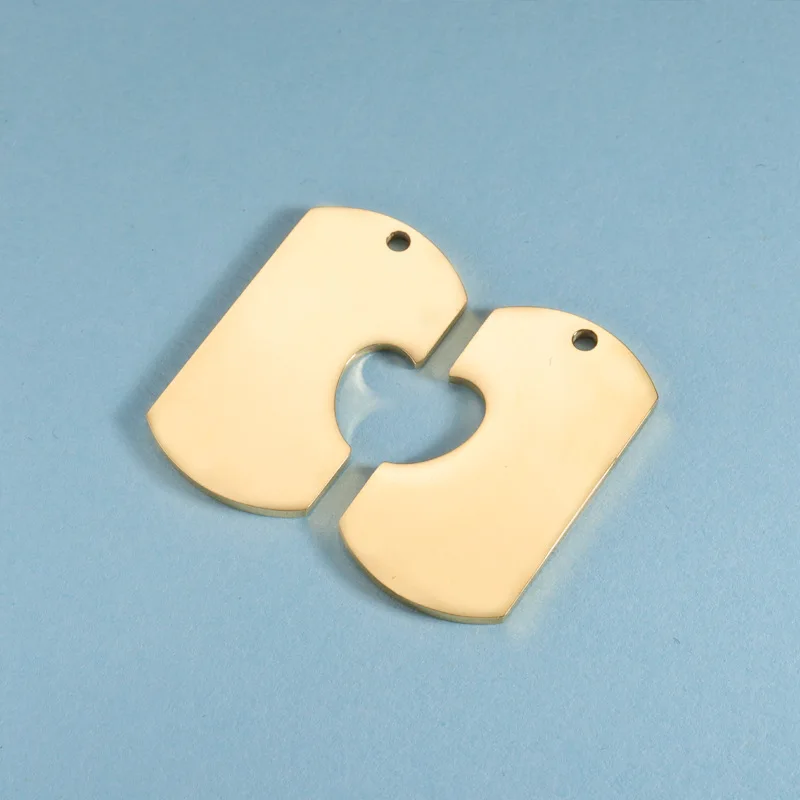 10pair 7*32mm Best selling mirror polished stainless steel Keyring accessories DIY half heart lovers Keyring jewelry pendant set
10pair 7*32mm Best selling mirror polished stainless steel Keyring accessories DIY half heart lovers Keyring jewelry pendant set