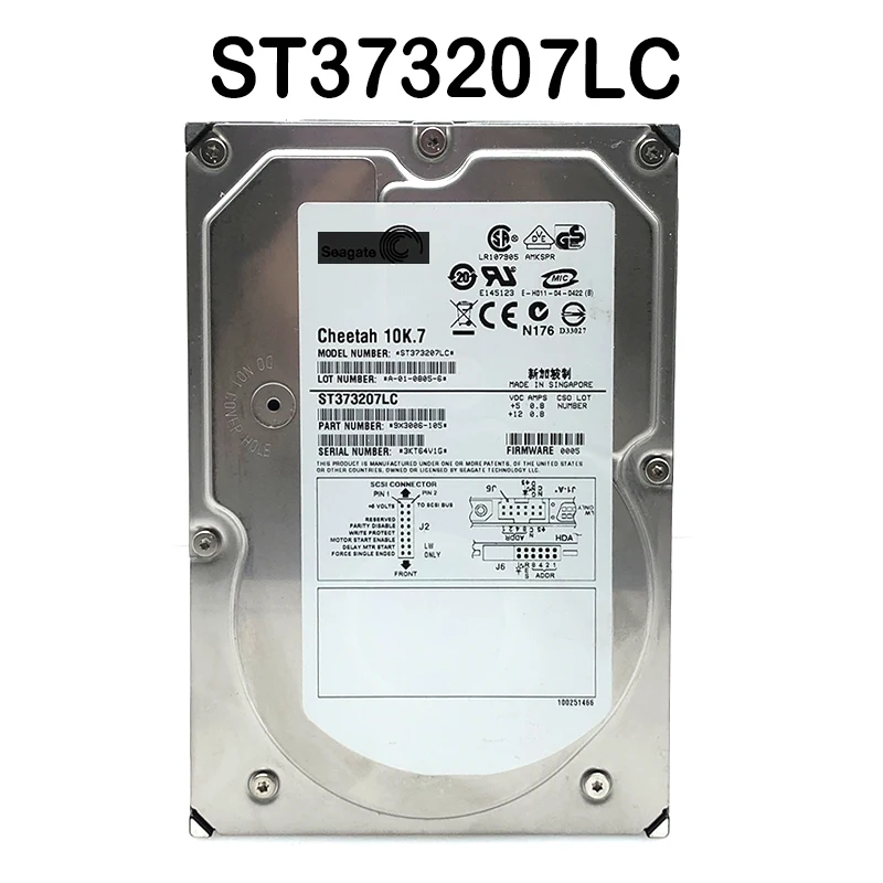 100% оригинал в коробке 1 год гарантии ST373207LC 73G U320 10K 80pin требуется больше фото углов
