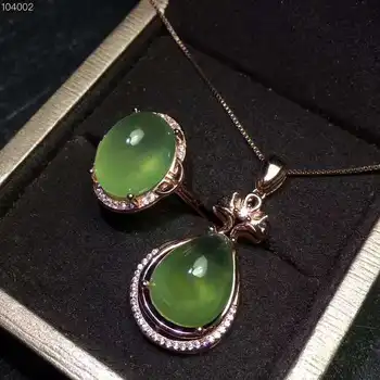 Real Natural Prehnite jewelry set Natural Real Prehnite 925 sterling silver 1pc pendant,1pc ring
Real Natural Prehnite jewelry set Natural Real Prehnite 925 sterling silver 1pc pendant,1pc ring