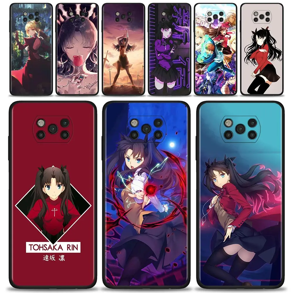 Чехол для смартфона Xiaomi Poco X3 NFC F3 GT M3 Note 10 11T 10T Pro 9T 11 Lite Civi Pocophone F1 Anime Fate Zero Tohsaka Rin |