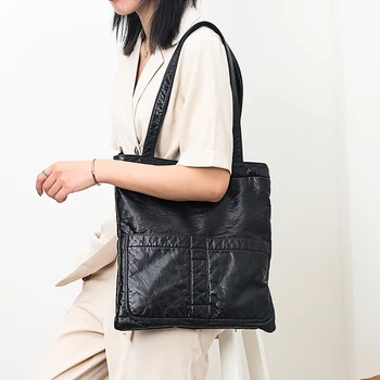 Fashion Quality Soft Pu Leather Big Bag For Women 2020 New Versatile Women's Bags Korean Style Casual Simple Shoulder Bag
Fashion Quality Soft Pu Leather Big Bag For Women 2020 New Versatile Women's Bags Korean Style Casual Simple Shoulder Bag
