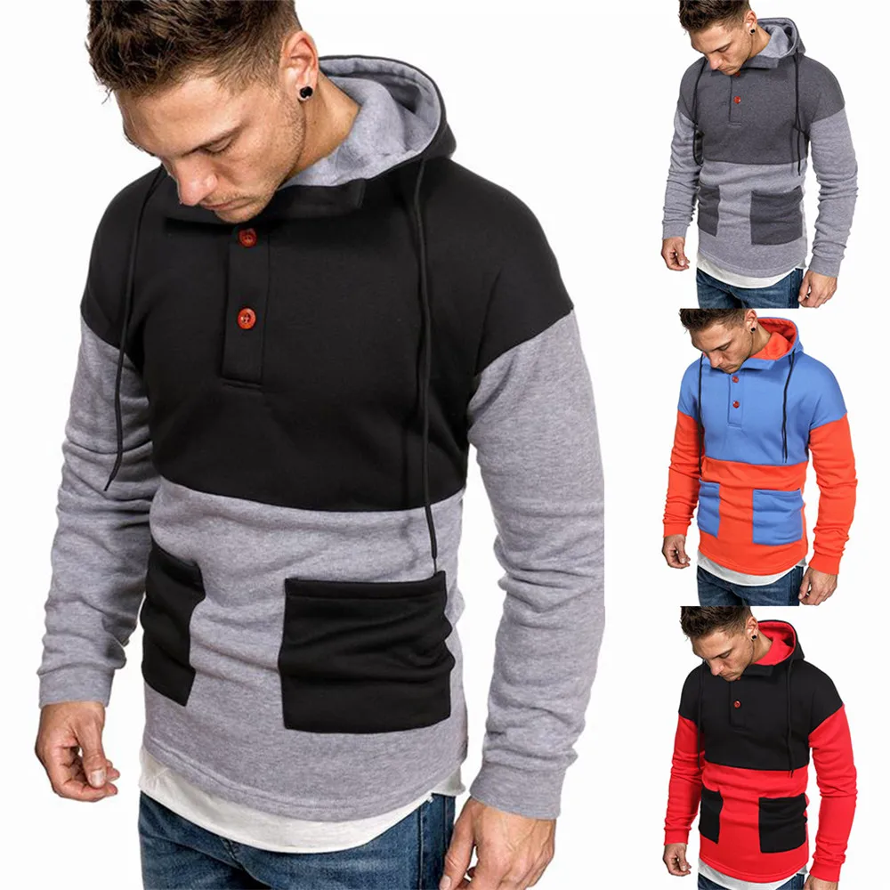 Hoodies Men 2020 Autumn and Winter New Fashion Casual Men Patchwork Hooded Slim Velvet Warm Long Sleeve Men Hoodie
Hoodies Men 2020 Autumn and Winter New Fashion Casual Men Patchwork Hooded Slim Velvet Warm Long Sleeve Men Hoodie