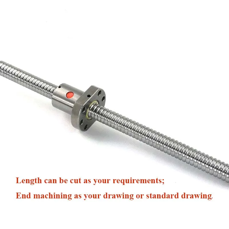 ball screw 16mm ball screw SFU1605 C7 grade with 1605 flange single ball nut BK/BF12 end machined
ball screw 16mm ball screw SFU1605 C7 grade with 1605 flange single ball nut BK/BF12 end machined