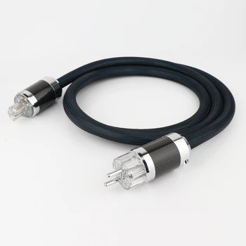 OFC Copper Hifi audio Suppy Main power cable Wire with Carbon Fiber EU connectors plug
OFC Copper Hifi audio Suppy Main power cable Wire with Carbon Fiber EU connectors plug