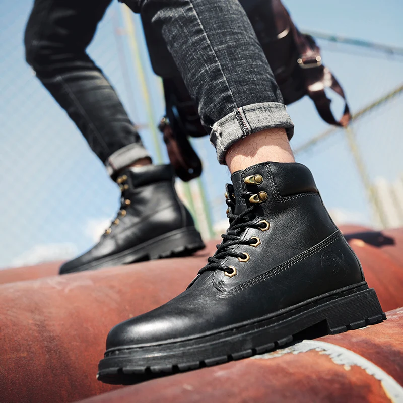 Winter Comfortable Fashion Genuine Leather Snow Boots Men Shoes Waterproof ankle Boots Men's wool Plush Warm Boots big size 48 4
Winter Comfortable Fashion Genuine Leather Snow Boots Men Shoes Waterproof ankle Boots Men's wool Plush Warm Boots big size 48 4