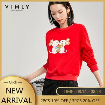 Vimly Women Sweatshirt Autumn Winter Casual Printed Long Sleeve O-neck Thick Warm Pullover Female Hoodies 98888
Vimly Women Sweatshirt Autumn Winter Casual Printed Long Sleeve O-neck Thick Warm Pullover Female Hoodies 98888