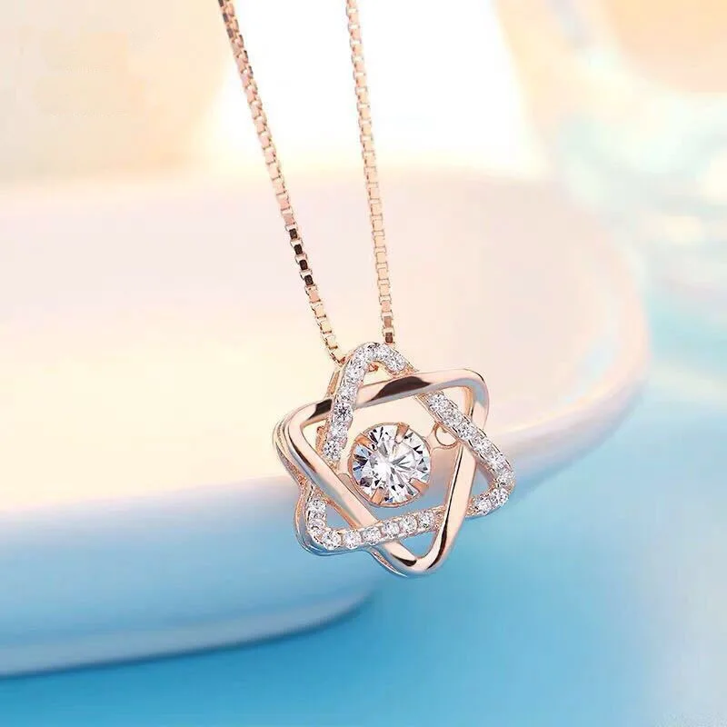 Smart-Silver Necklace Choker S925 Fine Silver Hexagram Women's Simple Non-mainstream Hot Sales Fashion Dancing Heart
Smart-Silver Necklace Choker S925 Fine Silver Hexagram Women's Simple Non-mainstream Hot Sales Fashion Dancing Heart