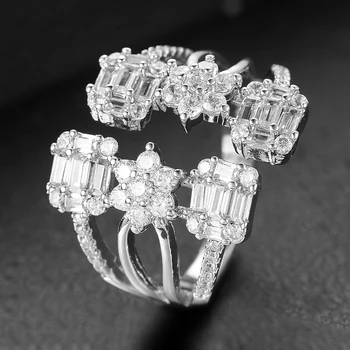 missvikki Europe DUBAI Luxury Clear CZ Open Rings for Noble Women Fingers Jewelry Naija Bridal Finger Rings Jewelry 3 Colors
missvikki Europe DUBAI Luxury Clear CZ Open Rings for Noble Women Fingers Jewelry Naija Bridal Finger Rings Jewelry 3 Colors