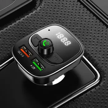 QC 3.0 Handsfree Fm Transmitter Modulator Car Bluetooth Fast Charger Dual MP3 TF USB Kit Adapter Music Car Player Card Car J0D7
QC 3.0 Handsfree Fm Transmitter Modulator Car Bluetooth Fast Charger Dual MP3 TF USB Kit Adapter Music Car Player Card Car J0D7