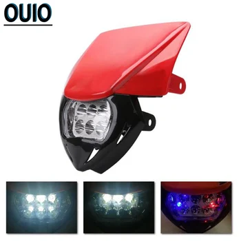 Motocross 2-rows LED Headlight Mask 12V H4 Head Light Fairing Universal Headlamp for KTM SXF EXC SX EXC Motorcycle Work Foglight
Motocross 2-rows LED Headlight Mask 12V H4 Head Light Fairing Universal Headlamp for KTM SXF EXC SX EXC Motorcycle Work Foglight